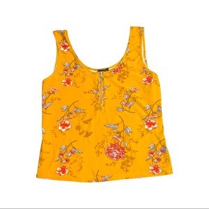 🌸 Floral Blouse with Zipper